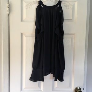 Loft cold shoulder ruffle top